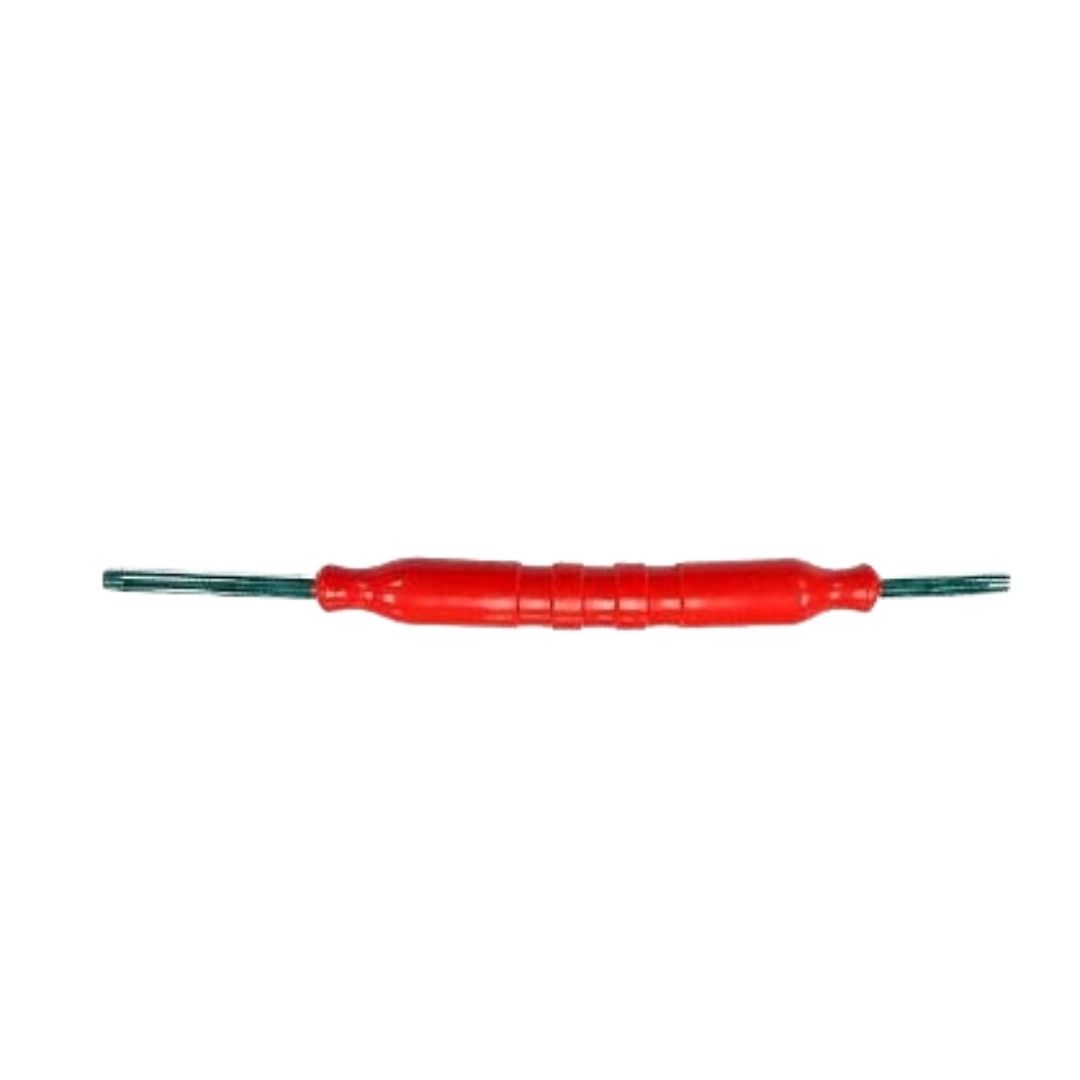 mf red 18 inch rubber flex wand 1/4" x 1/8" galvanized steel, 2500 psi
