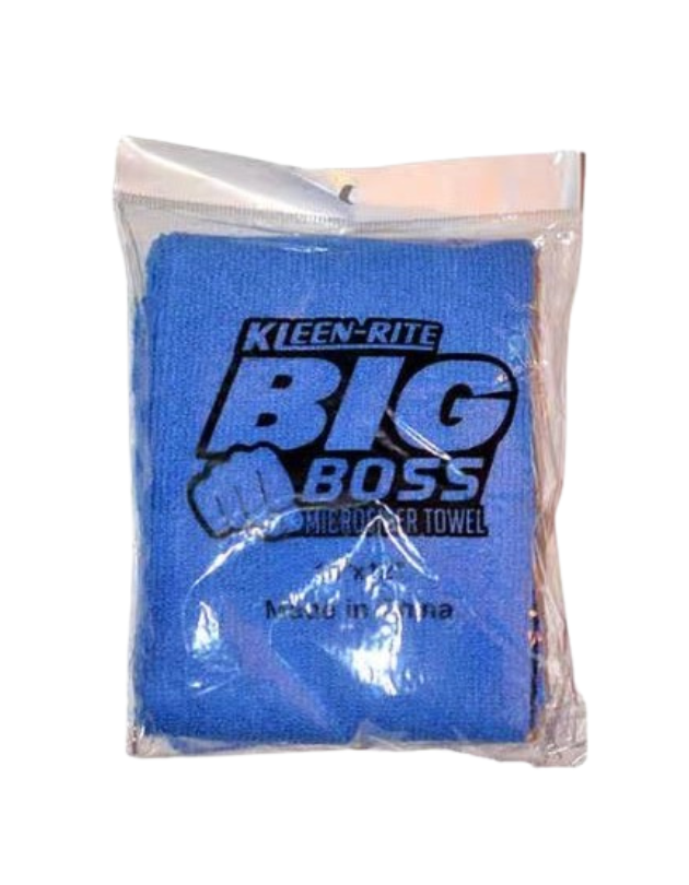 big boss blue microfiber towel 100 per case